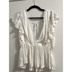 Abercrombie and fitch White blouse